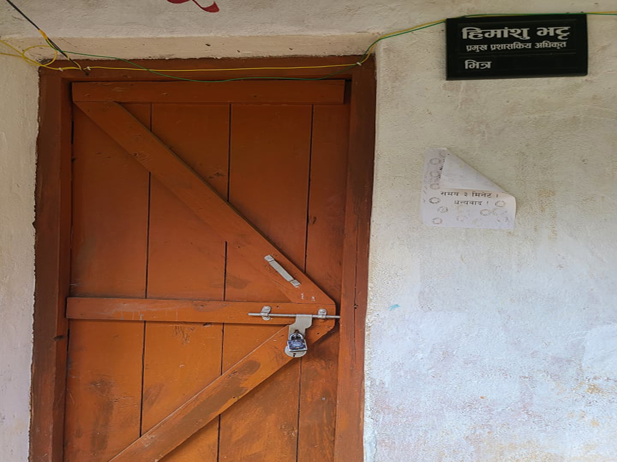 बैतडीको सुर्नया गाउँपालिकामा तालाबन्दी 